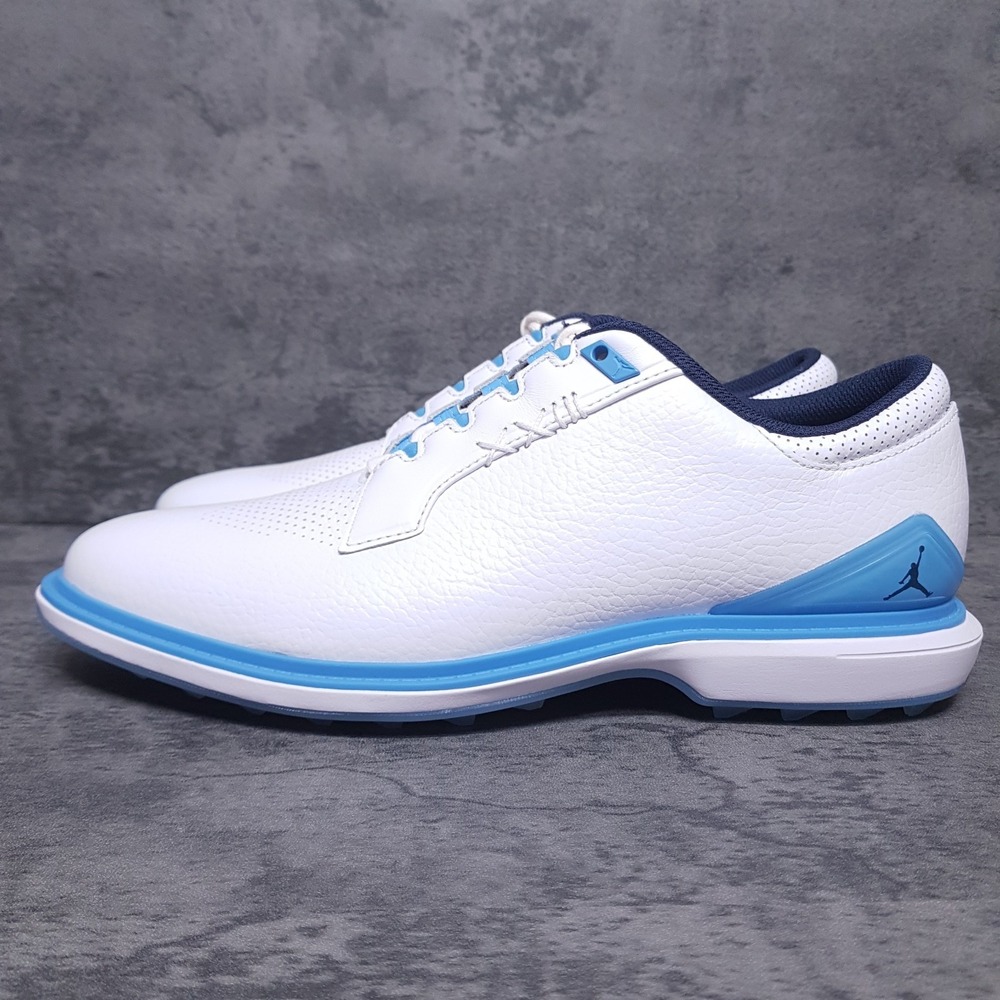 NIKE AIR JORDAN ADG 5 Golf Shoes Mens Size 8 Midnight Navy University Blue UNC